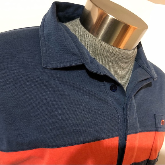 🚫sold🚫Travis Mathew golf polo shirt blue/red size XL - Picture 8 of 10